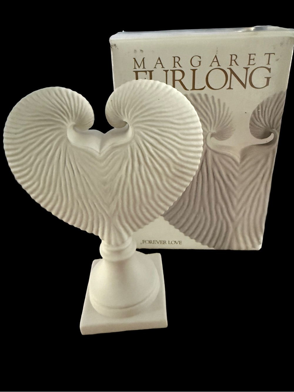 Vintage Margaret Furlong “Forever Love” Figurine - Bisque Porcelain - 1999 In Bo
